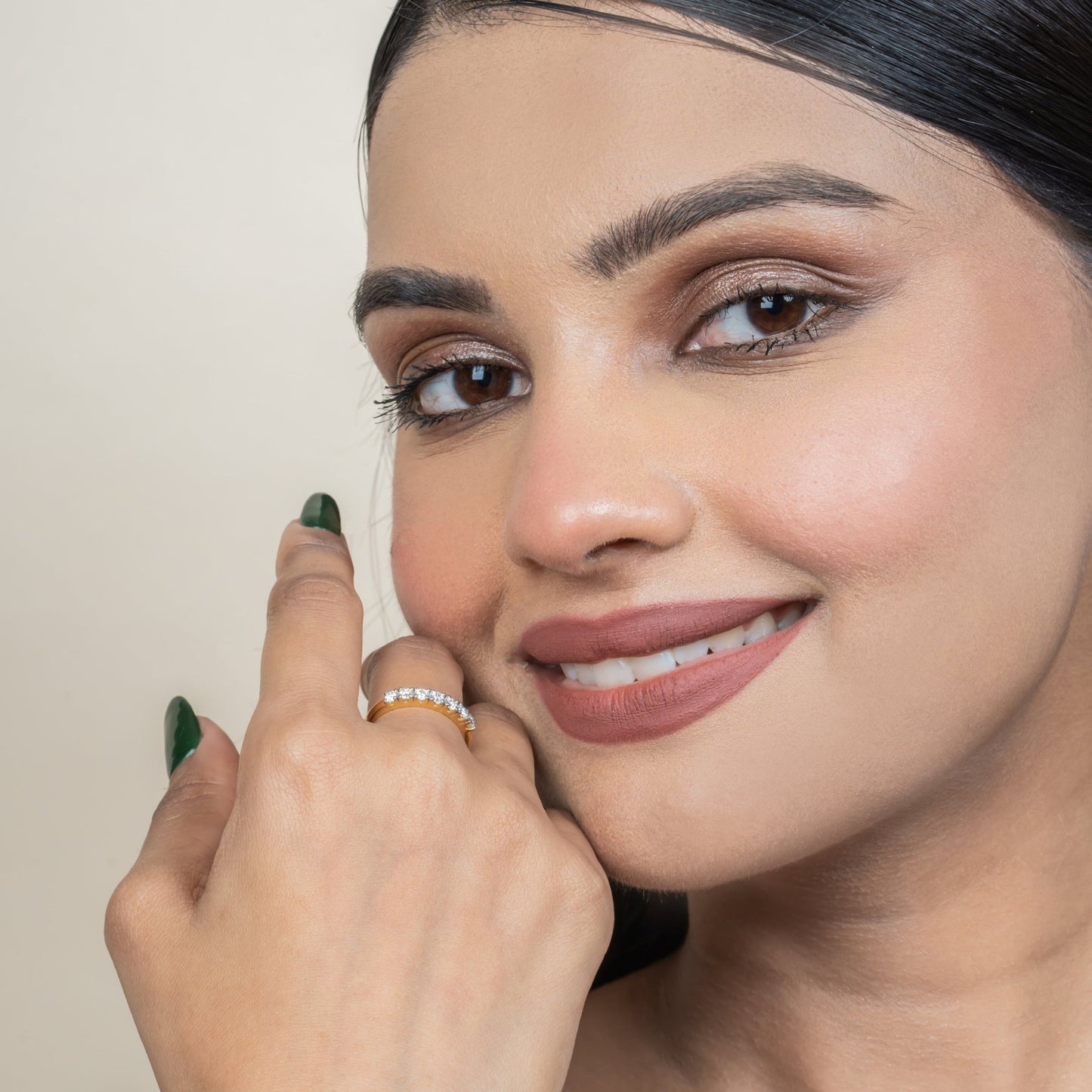 925 Sterling Silver Band Diamond Ring - orebella - store