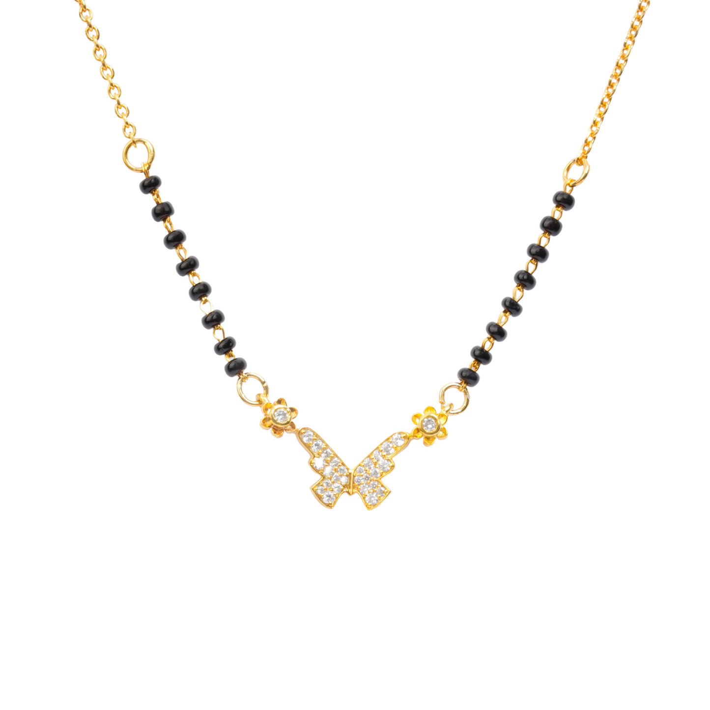 Butterfly Silver Mangalsutra