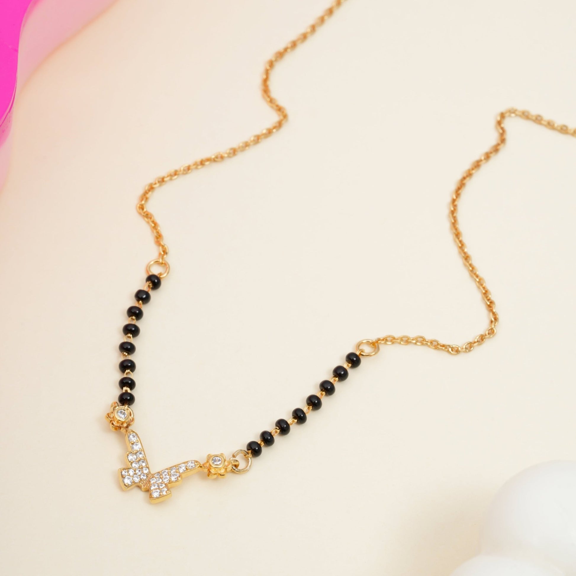 Butterfly Silver Mangalsutra - orebella - store