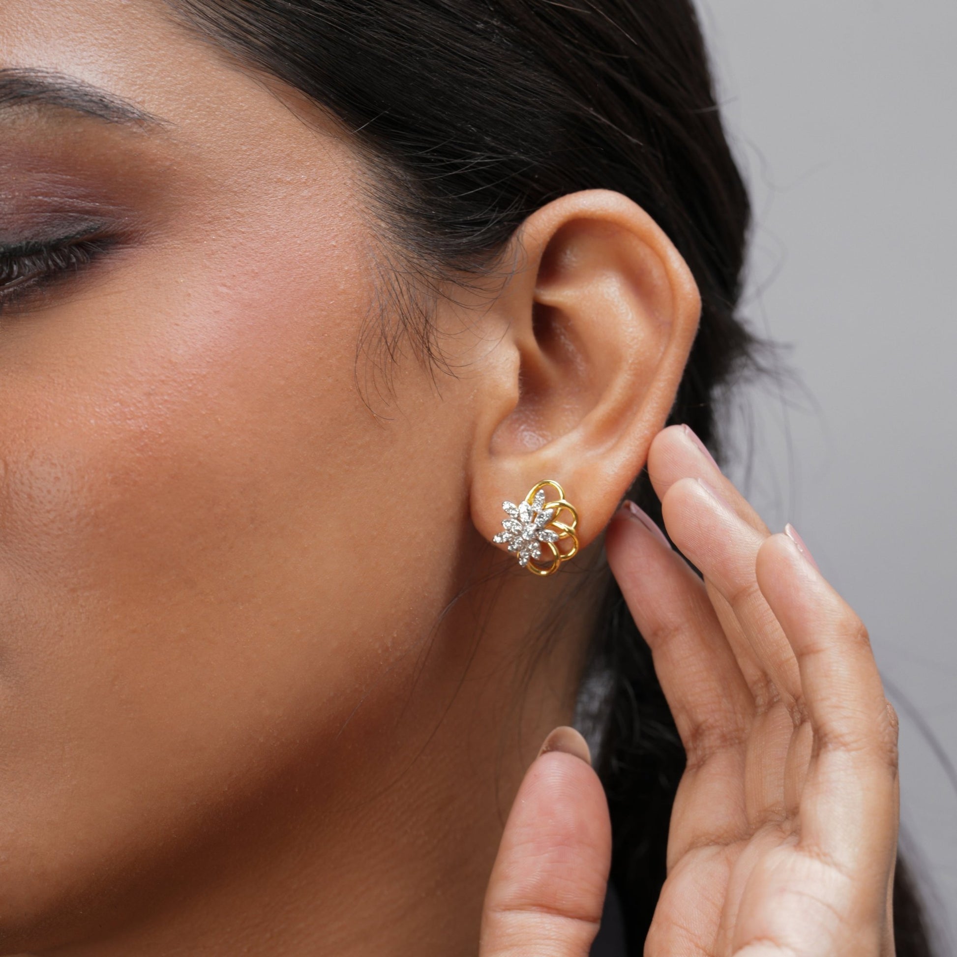 Flower Stud Earring - orebella - store