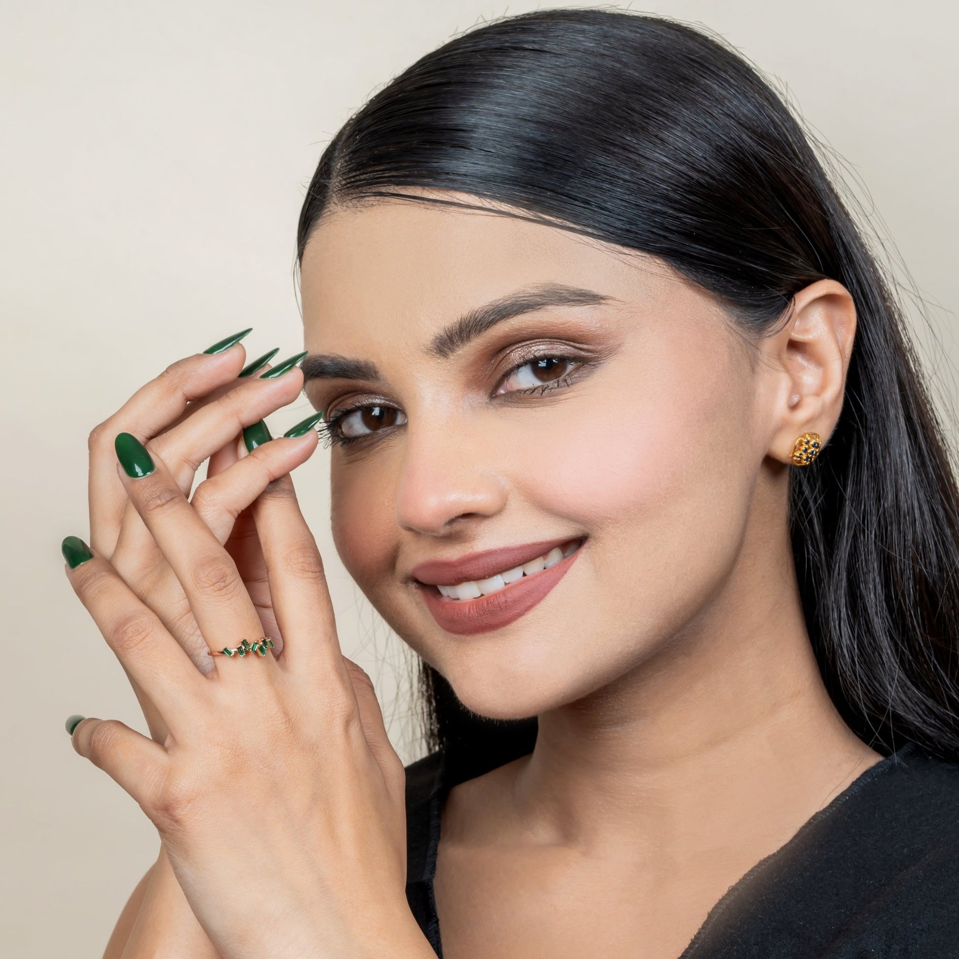 Green Bugget Ring for Woman - orebella - store