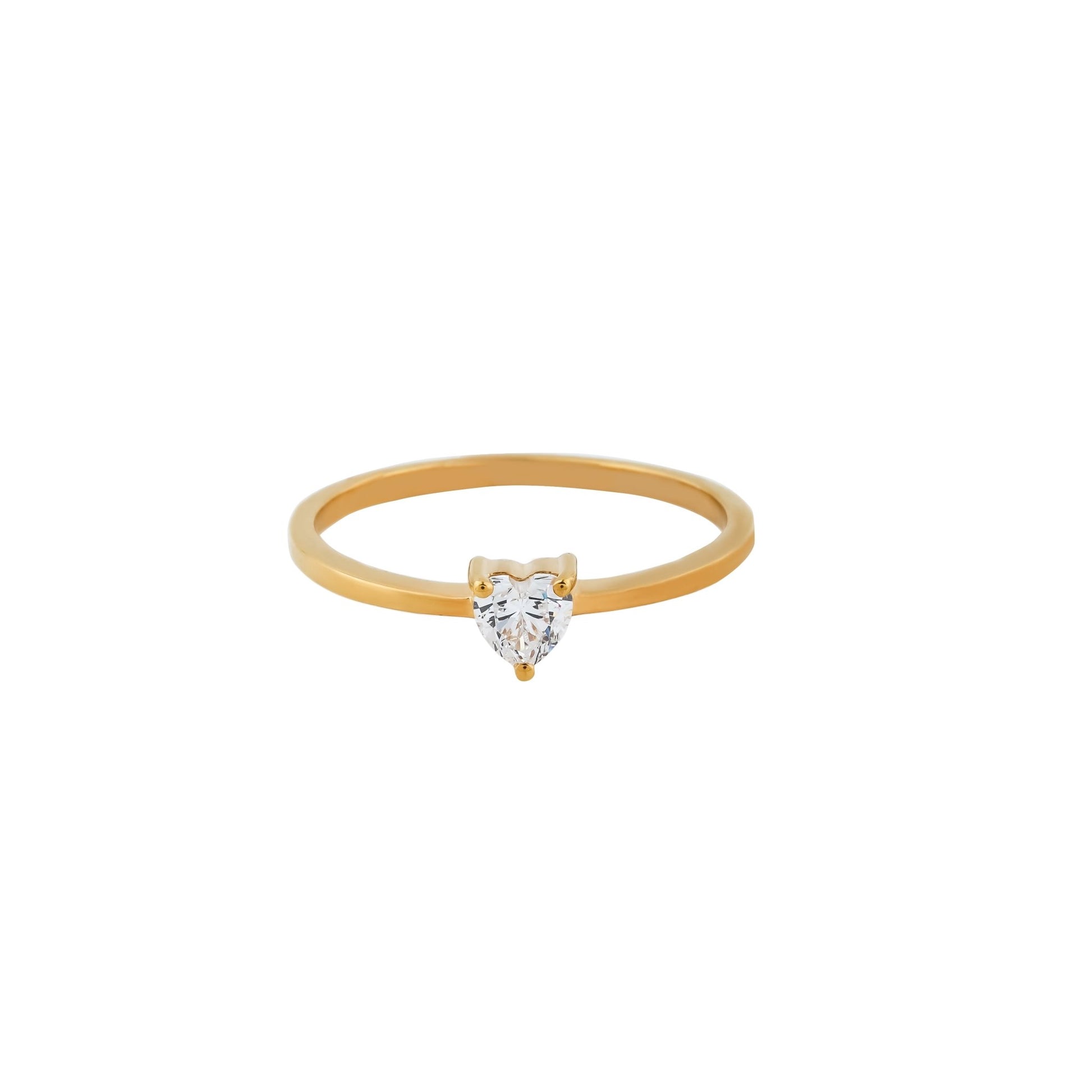 Heart Solitaire Diamond Ring for Woman - orebella - store