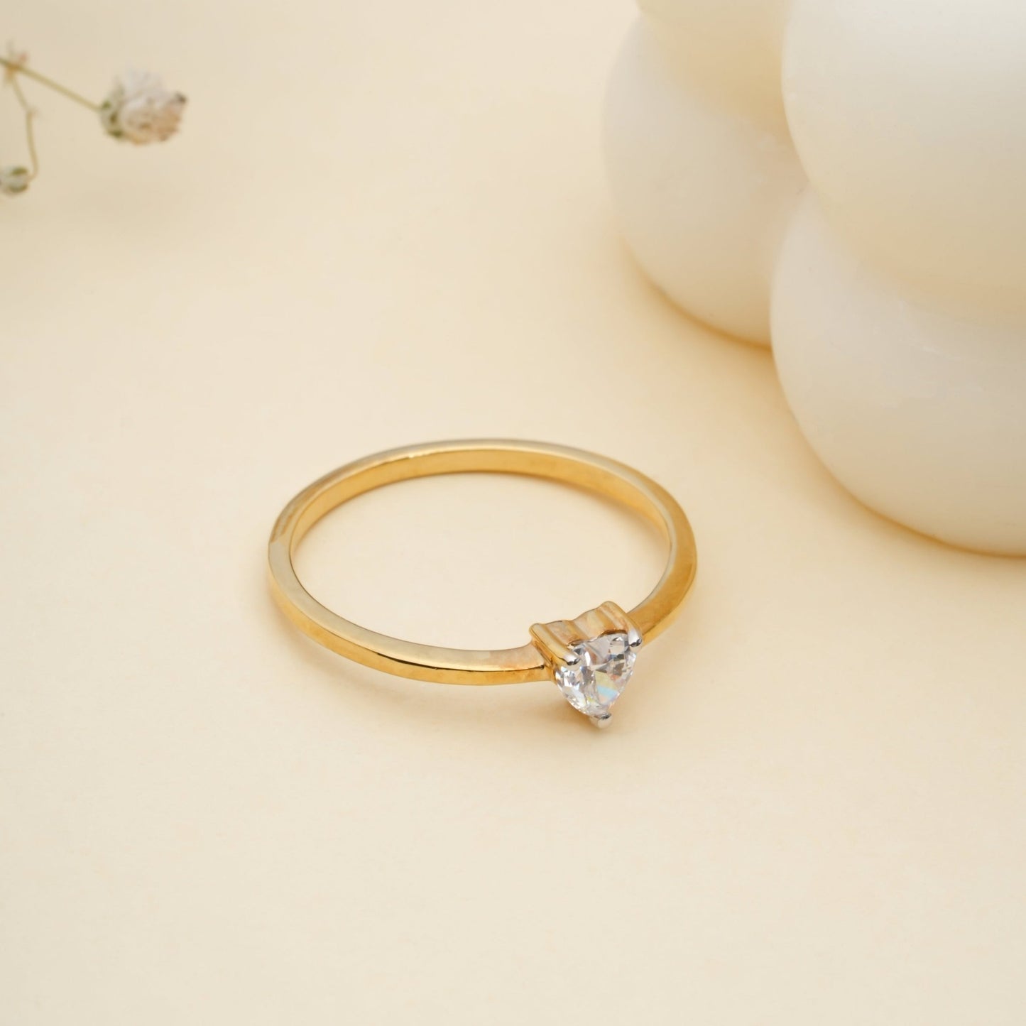 Heart Solitaire Diamond Ring for Woman - orebella - store