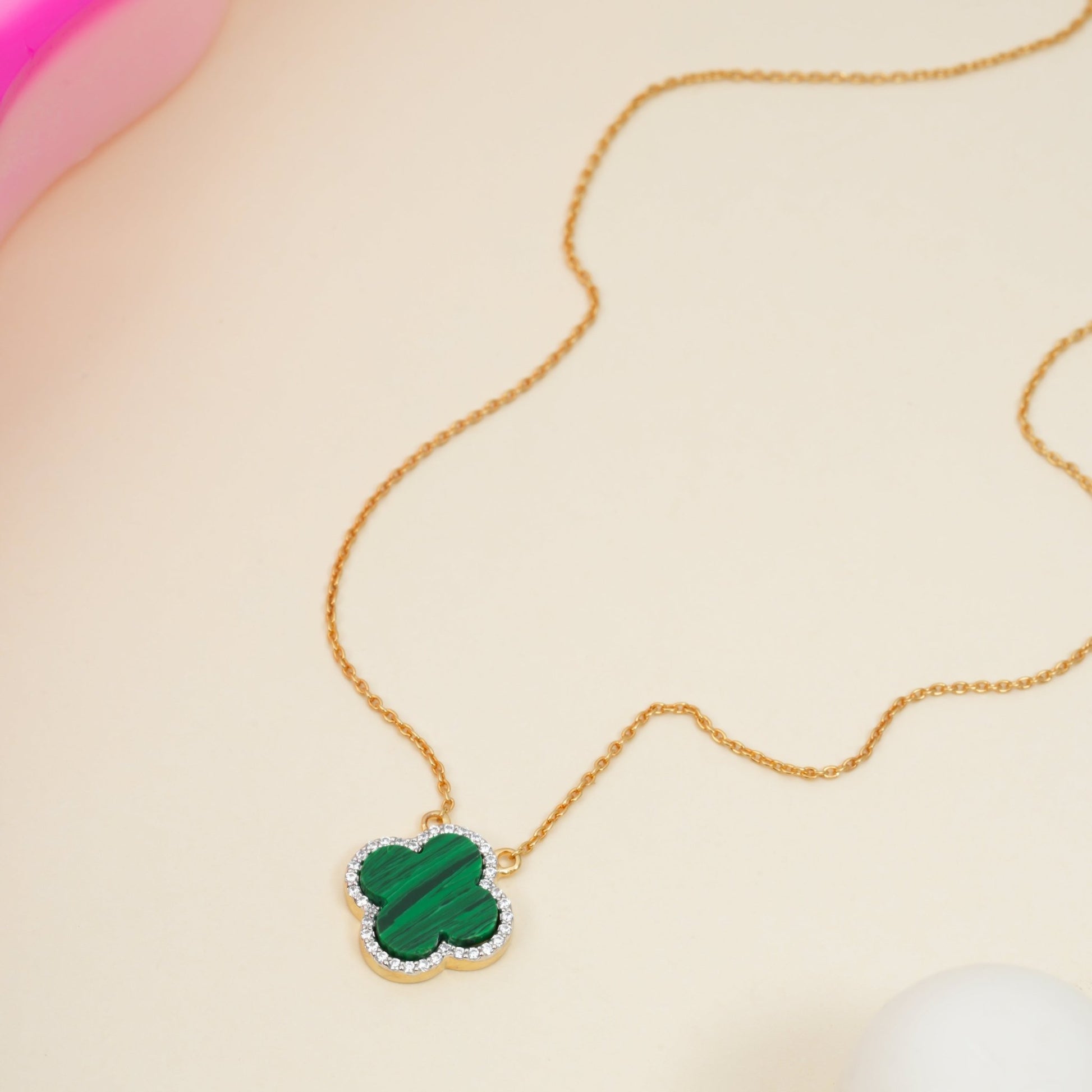Malachite Chain Pendant - orebella - store