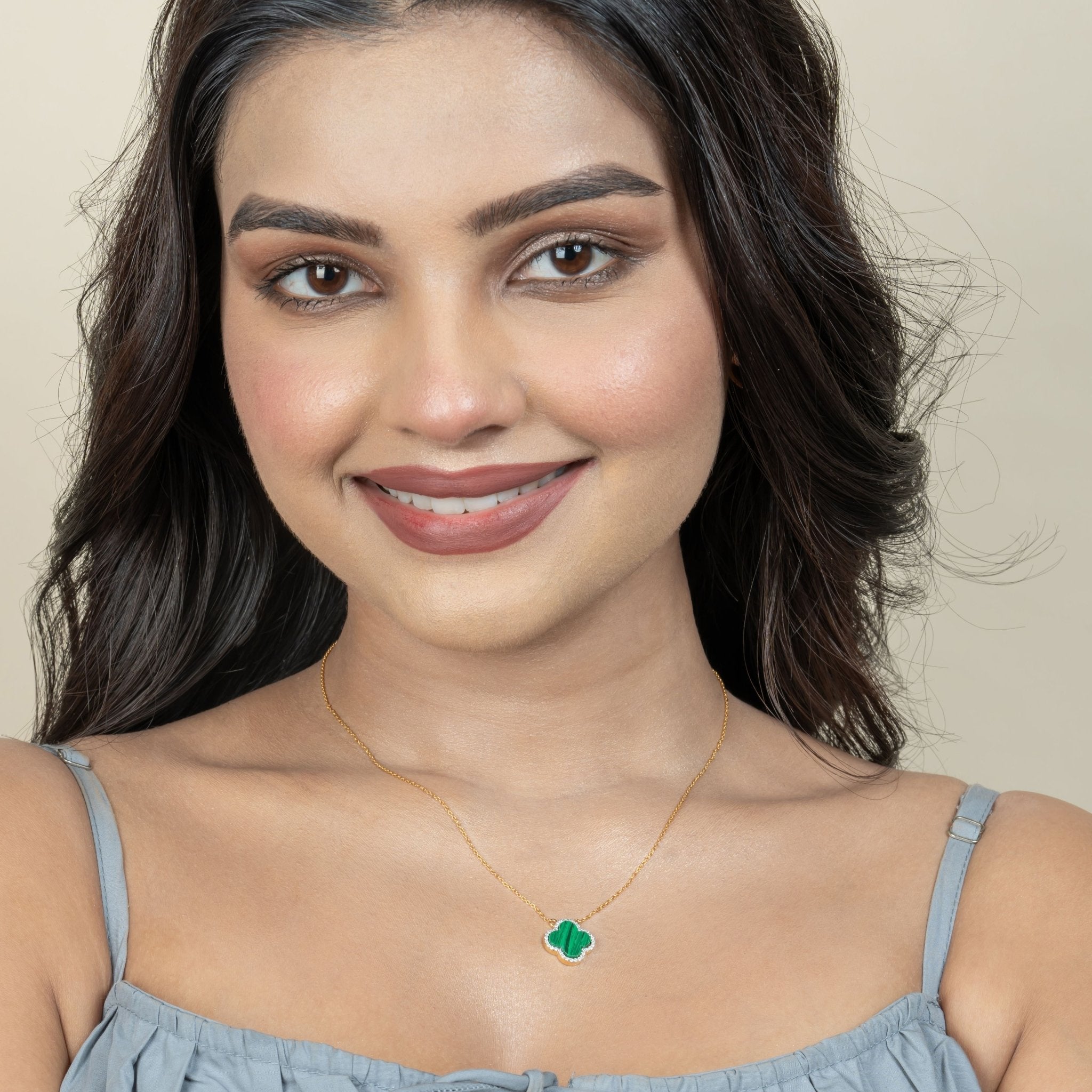 Malachite Chain Pendant - orebella - store