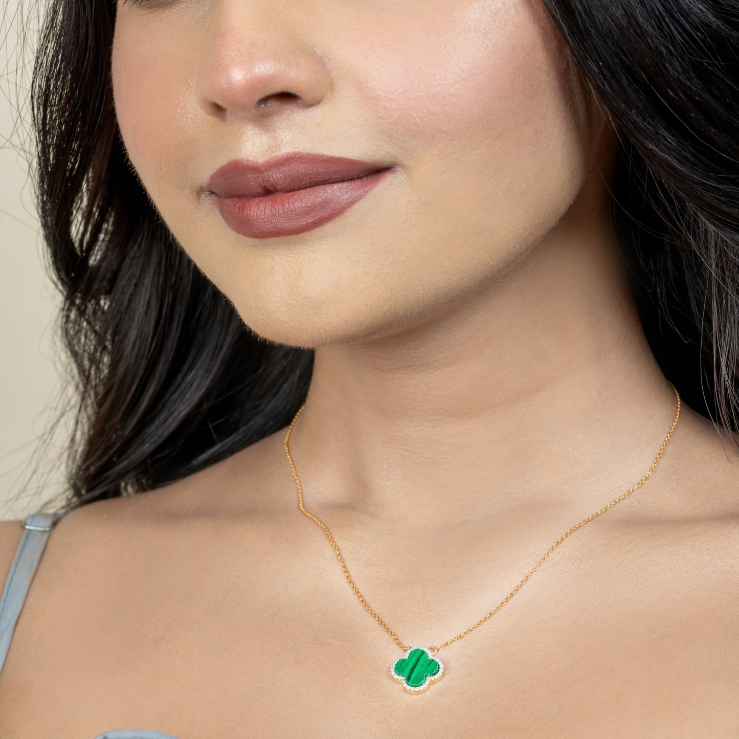 Malachite Chain Pendant - orebella - store