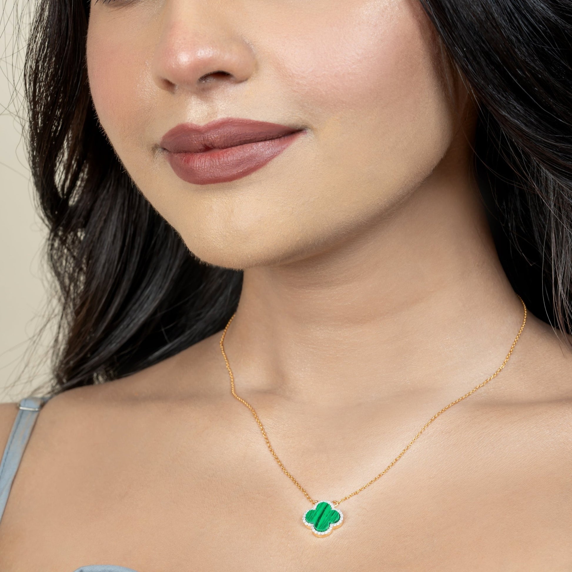 Malachite Chain Pendant - orebella - store