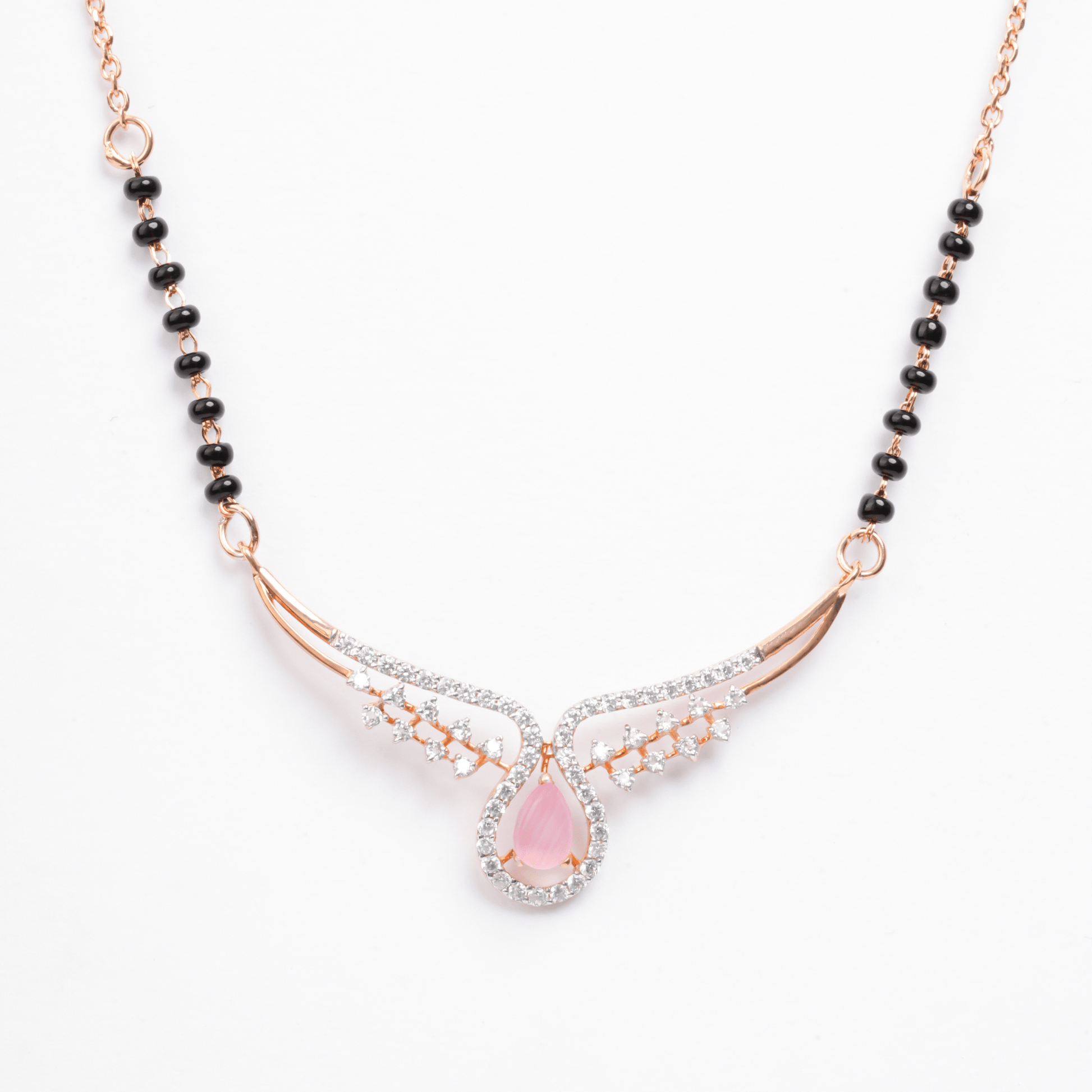 Monalisa Stone Silver Mangalsutra - orebella - store