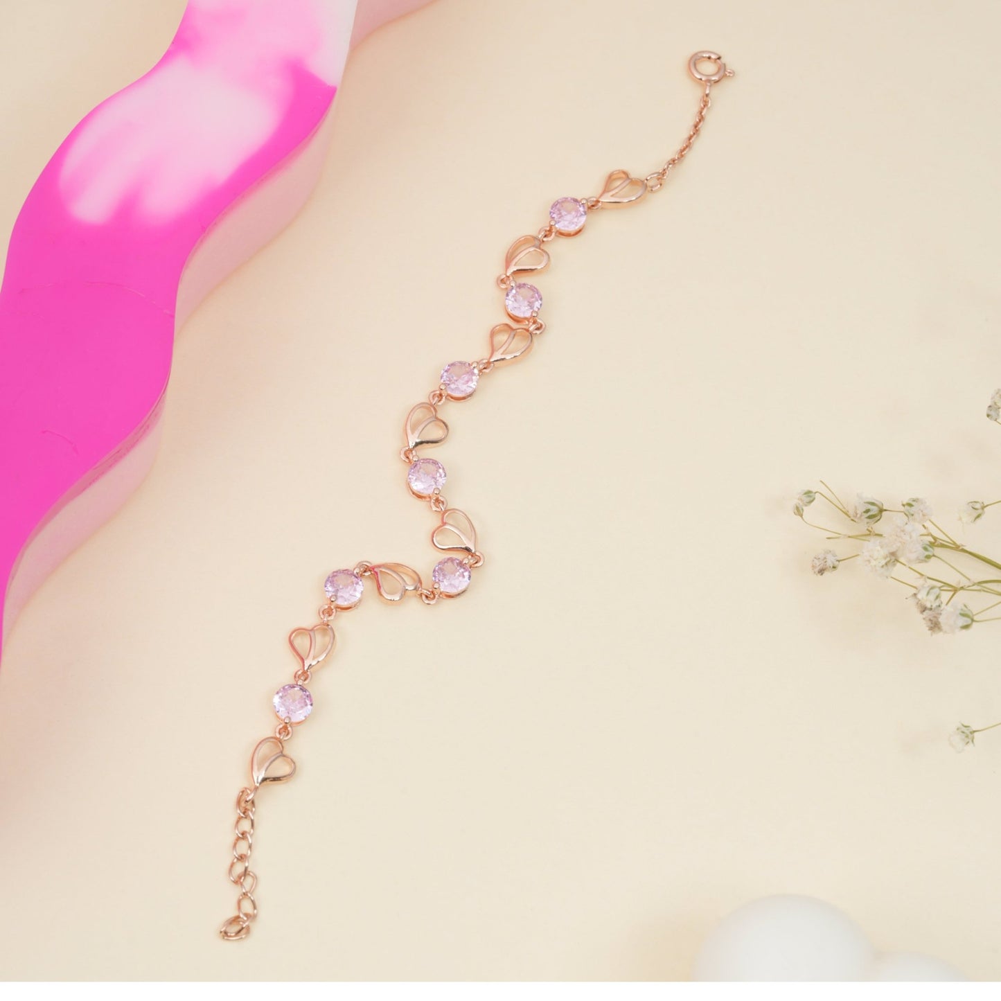 Pink Peony Bracelet - orebella - store