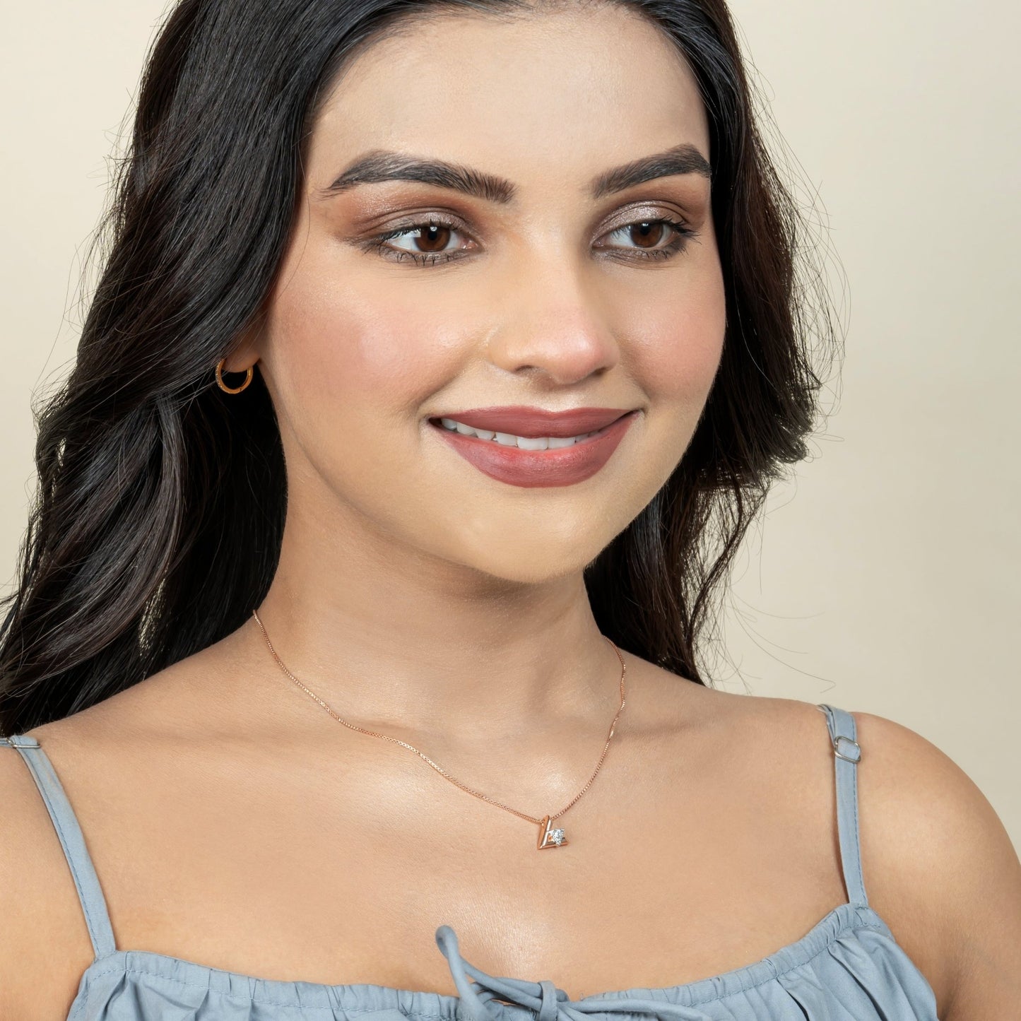 Pyramid Chain Pendant for Women - orebella - store