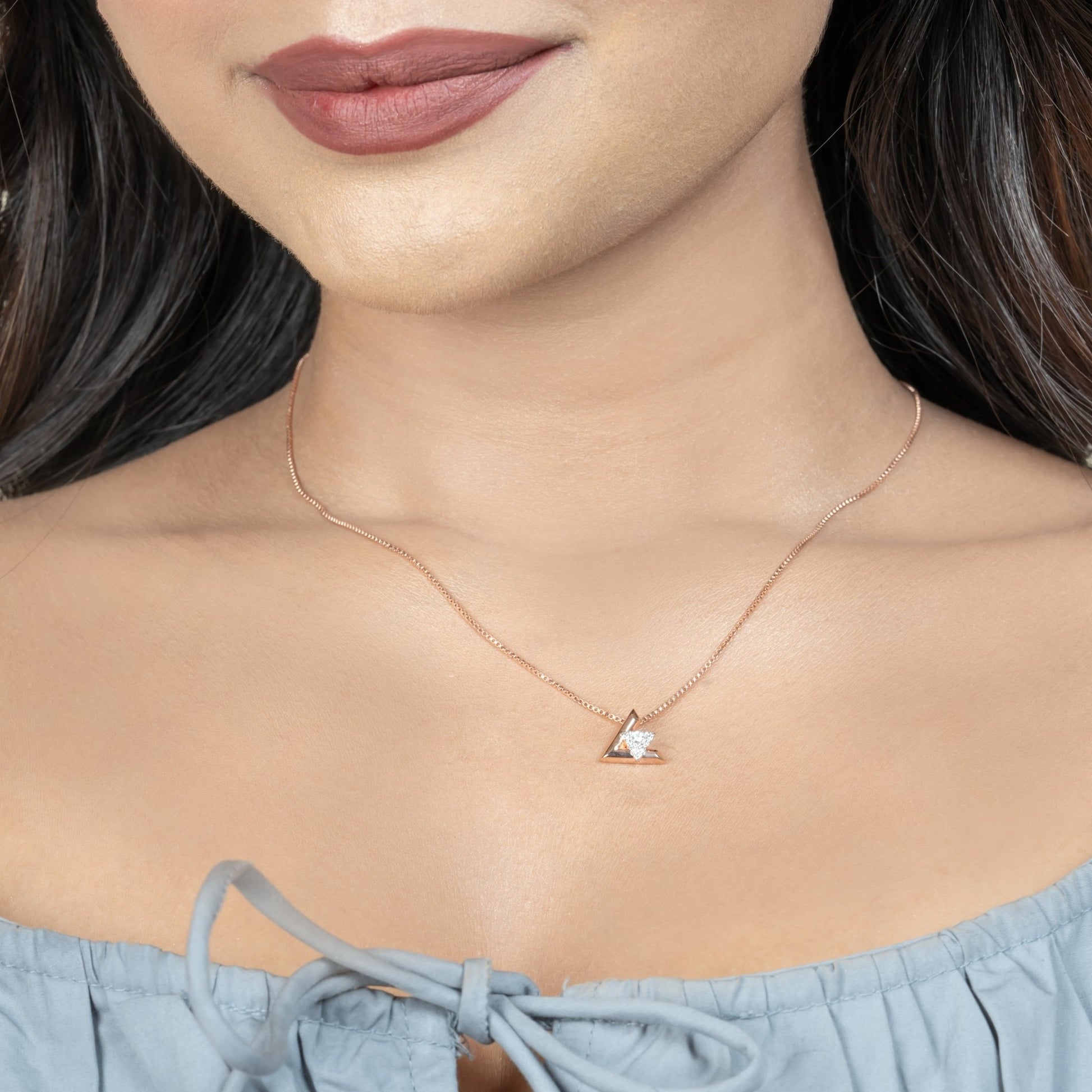 Pyramid Chain Pendant for Women - orebella - store