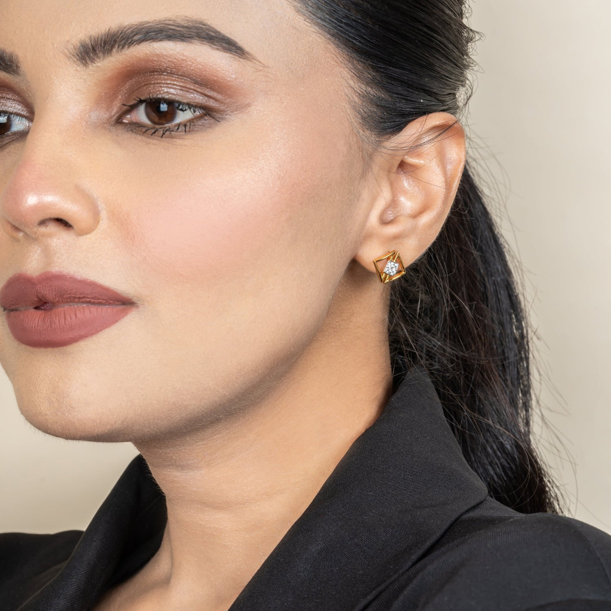 Sterling Sparkle Stud Earring - orebella - store